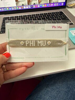 Phi Mu Beaded Bracelet, NWT